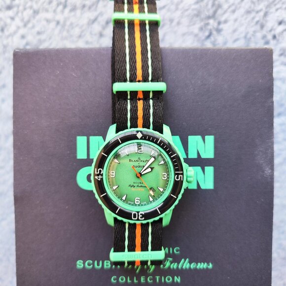 Swatch X Blancpain Indian Ocean Watch - Picture 1 of 7